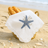 Sea Star Nakışlı Ekmek Sepeti Örtüsü 60x60 cm