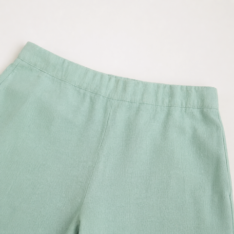 Breeze Keten Kadın Pantolonu Okaliptus