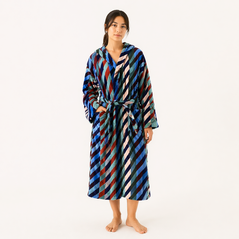 Misty Premium %100 Pamuk Unisex Bornoz Granit Turuncu