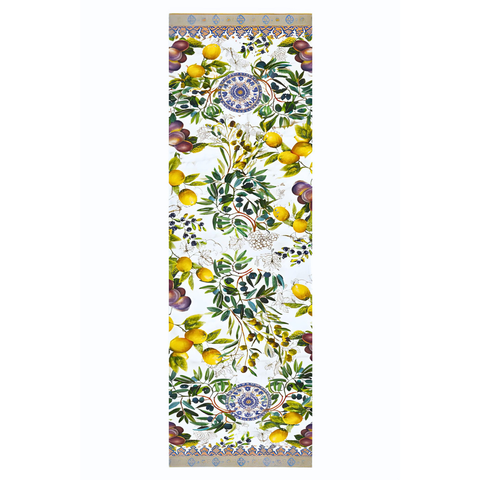 Sorrento Limon Bahçesi Dokuma Runner 45x155 cm