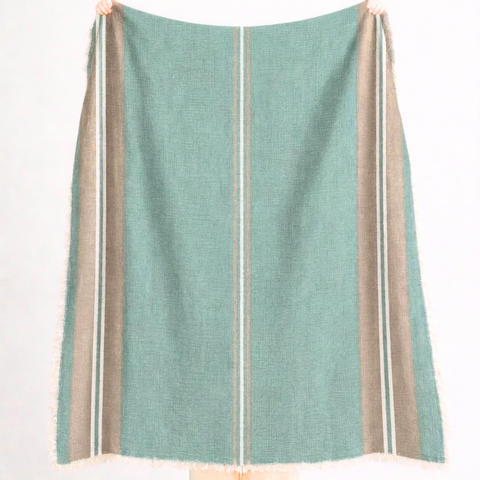 Soleil %100 Pamuk Çok Amaçlı Örtü 230x250 cm Mint