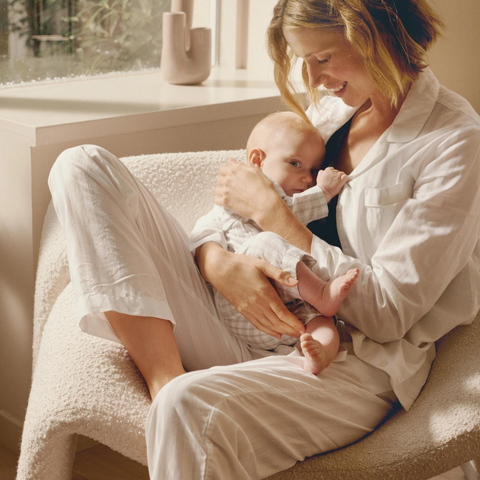 Melinda Pamuk Saten Pijama Takımı Beyaz