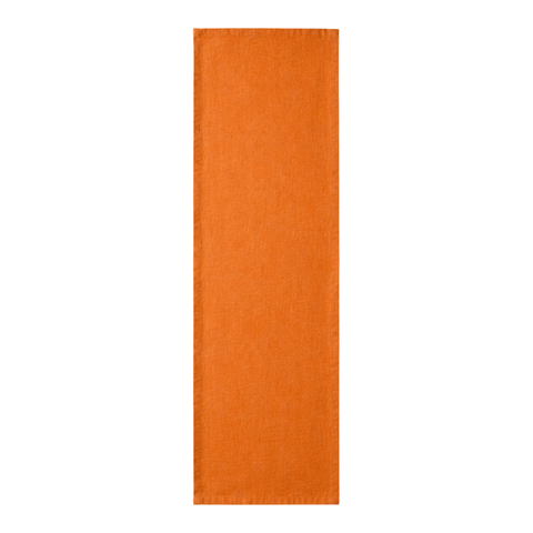 Genoa Dokuma Keten Leke Tutmaz Runner 50x150 cm Turuncu