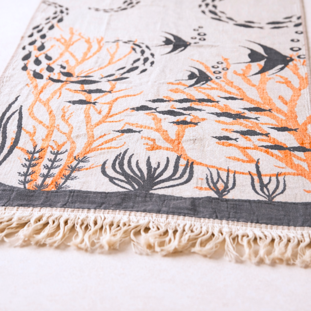 Ocean Throw Pamuk Peştamal Tarçın