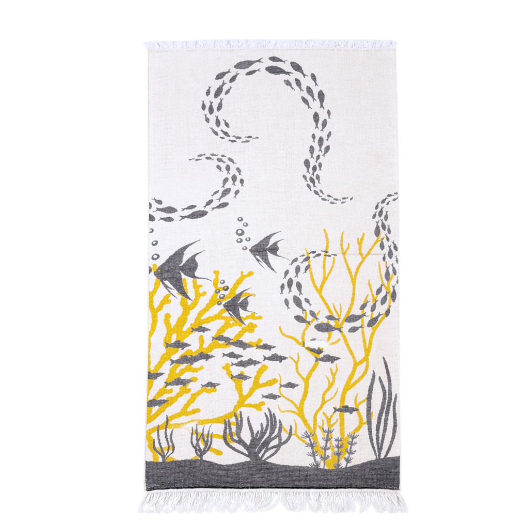 Ocean Throw Pamuk Peştamal Füme