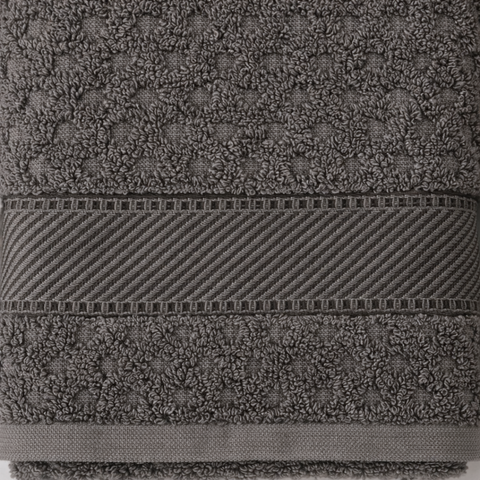 Viona Petek Dokulu %100 Pamuk Yüz Havlusu 60x110 cm Kahve
