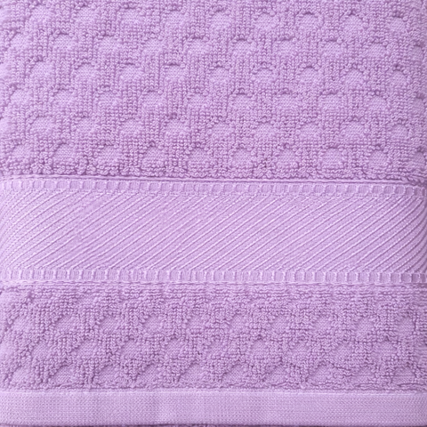 Viona Petek Dokulu %100 Pamuk Yüz Havlusu 60x110 cm Lila
