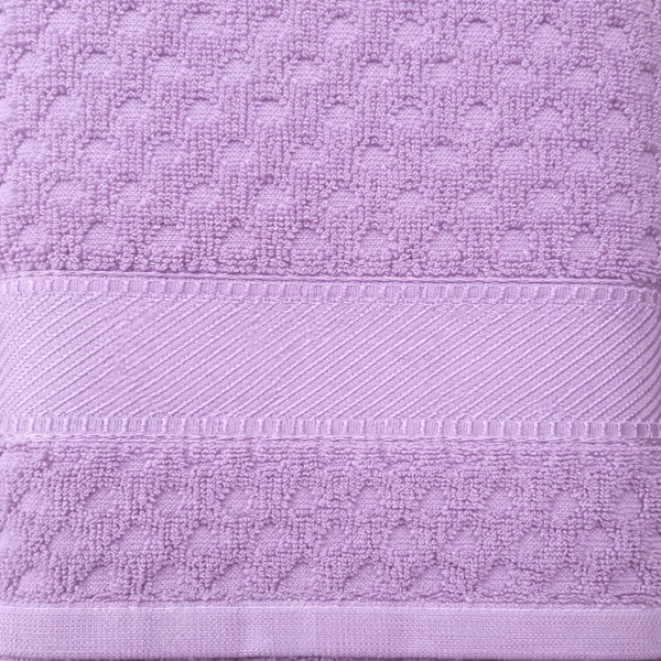 Viona Petek Dokulu %100 Pamuk Yüz Havlusu 60x110 cm Lila