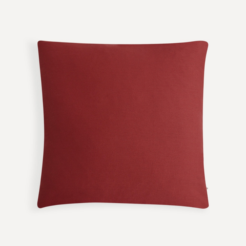 Genoa Dokuma Keten Kırlent Kılıfı Bordo