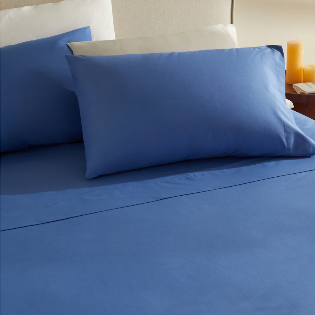 Stella %100 Premium Pamuk Ranforce 2'li 50x70 cm Yastık Kılıfı Lacivert