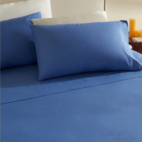 Stella %100 Premium Pamuk Ranforce 2'li 50x70 cm Yastık Kılıfı Lacivert