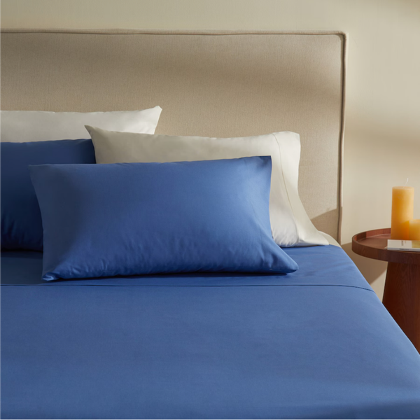 Stella %100 Premium Pamuk Ranforce 2'li 50x70 cm Yastık Kılıfı Lacivert