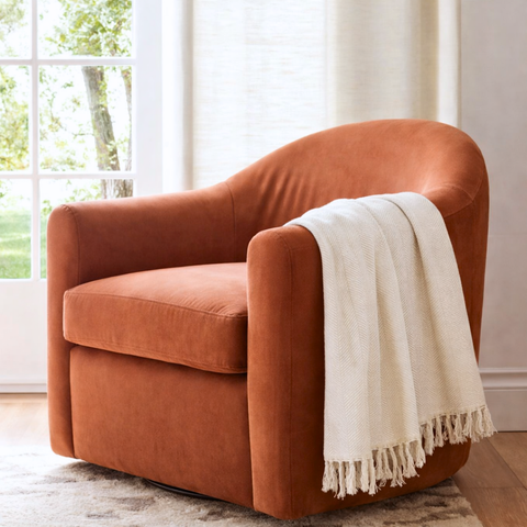 Laura %100 Pamuk Throw Örtü 150x200 cm Açık Krem