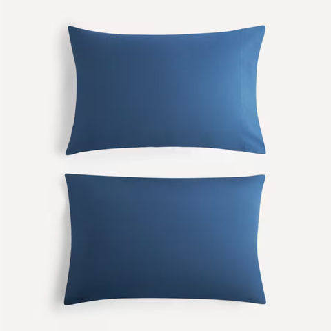 Stella %100 Premium Pamuk Ranforce 2'li 50x70 cm Yastık Kılıfı Lacivert