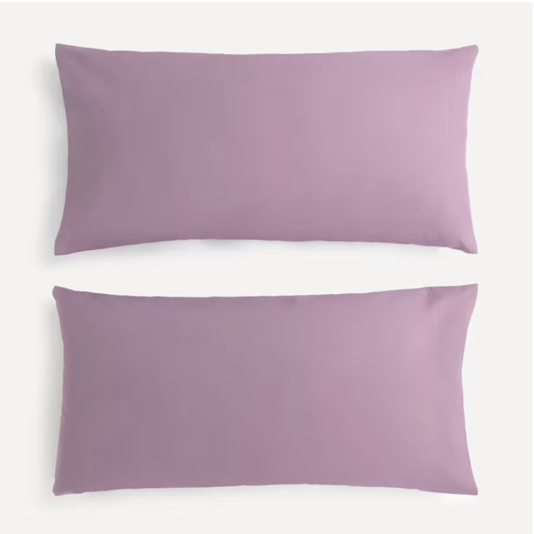 Stella %100 Premium Pamuk Ranforce 2'li 50x70 cm Yastık Kılıfı Lila