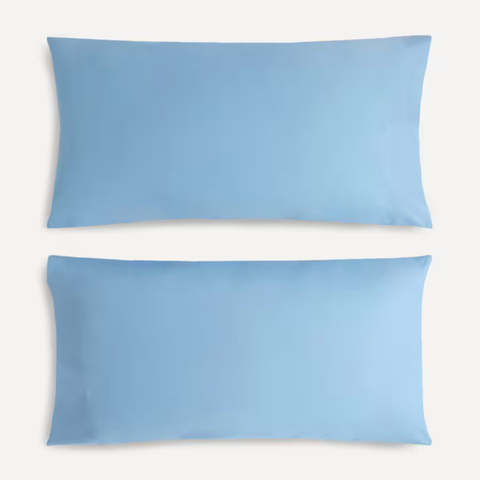 Stella %100 Premium Pamuk Ranforce 2'li 50x70 cm Yastık Kılıfı Mavi