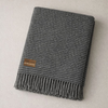 Heritage Tek Kişilik Pure Merino Wool Battaniye Antrasit (Limited)