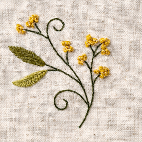 Rustic Bloom Çok Amaçlı Organizer Yeşil