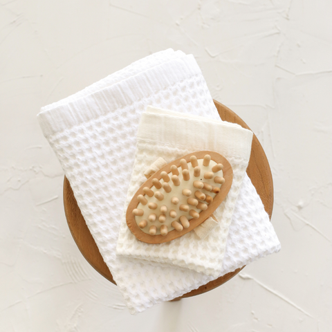 Waffle %100 Pamuk Havlu Ekru