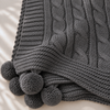Nova Triko Throw Battaniye 130x150 cm Füme