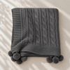 Nova Triko Throw Battaniye 130x150 cm Füme
