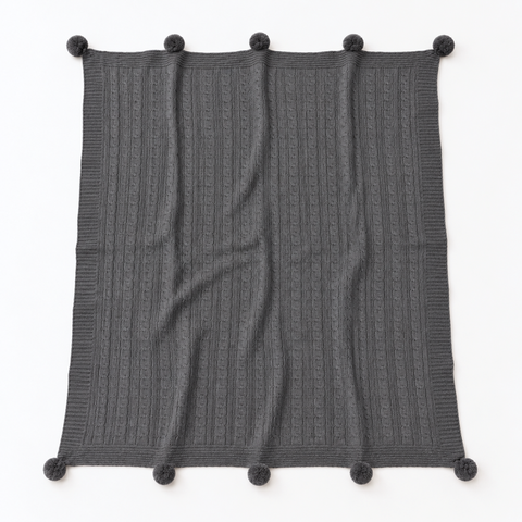 Nova Triko Throw Battaniye 130x150 cm Füme