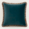 Sapphire Kenar Detaylı Kadife Kırlent 45x45 cm