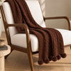 Nova Triko Throw Battaniye 130x150 cm Kahve