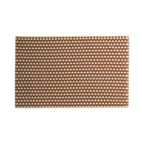 Mozaik Pamuk Banyo Paspası 50x80 cm Terracotta