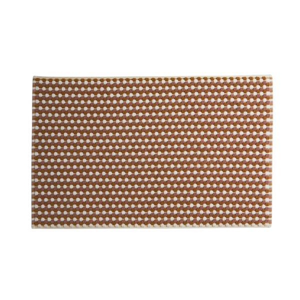 Mozaik Pamuk Banyo Paspası 50x80 cm Terracotta