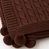 Nova Triko Throw Battaniye 130x150 cm Kahve