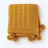 Nova Triko Throw Battaniye 130x150 cm Safran