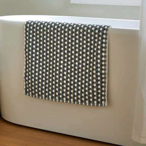 Mozaik Pamuk Banyo Paspası 50x80 cm Haki