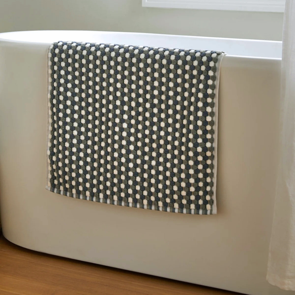 Mozaik Pamuk Banyo Paspası 50x80 cm Haki