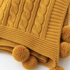 Nova Triko Throw Battaniye 130x150 cm Safran