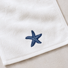 Sea Star %100 Pamuk Nakışlı El Havlusu 30x30 cm Lacivert