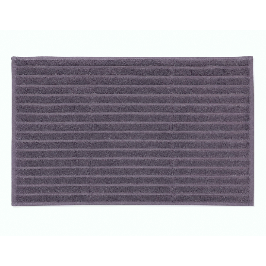Stripe Pamuk Banyo Paspası 50x80 cm Füme