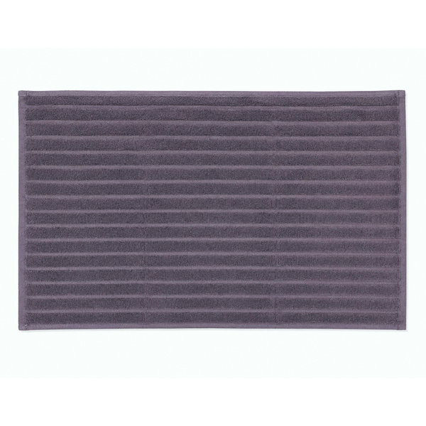 Stripe Pamuk Banyo Paspası 50x80 cm Füme