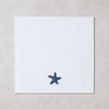 Sea Star %100 Pamuk Nakışlı El Havlusu 30x30 cm Lacivert