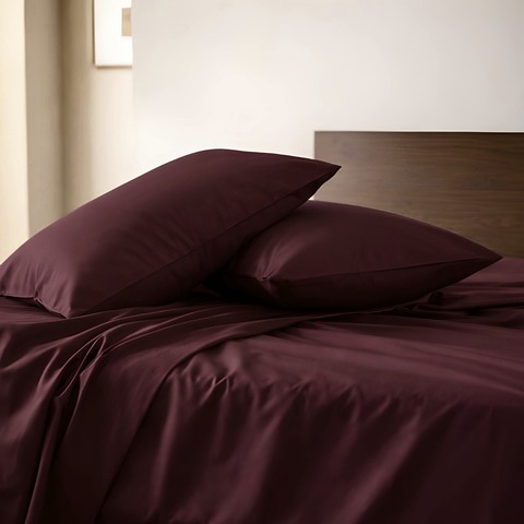 Clara Premium Saten Çift Kişilik Nevresim Takımı 200x220 cm Vişne