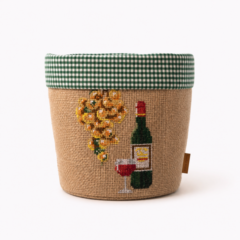Wine Tasarım Çok Amaçlı Organizer Sepet