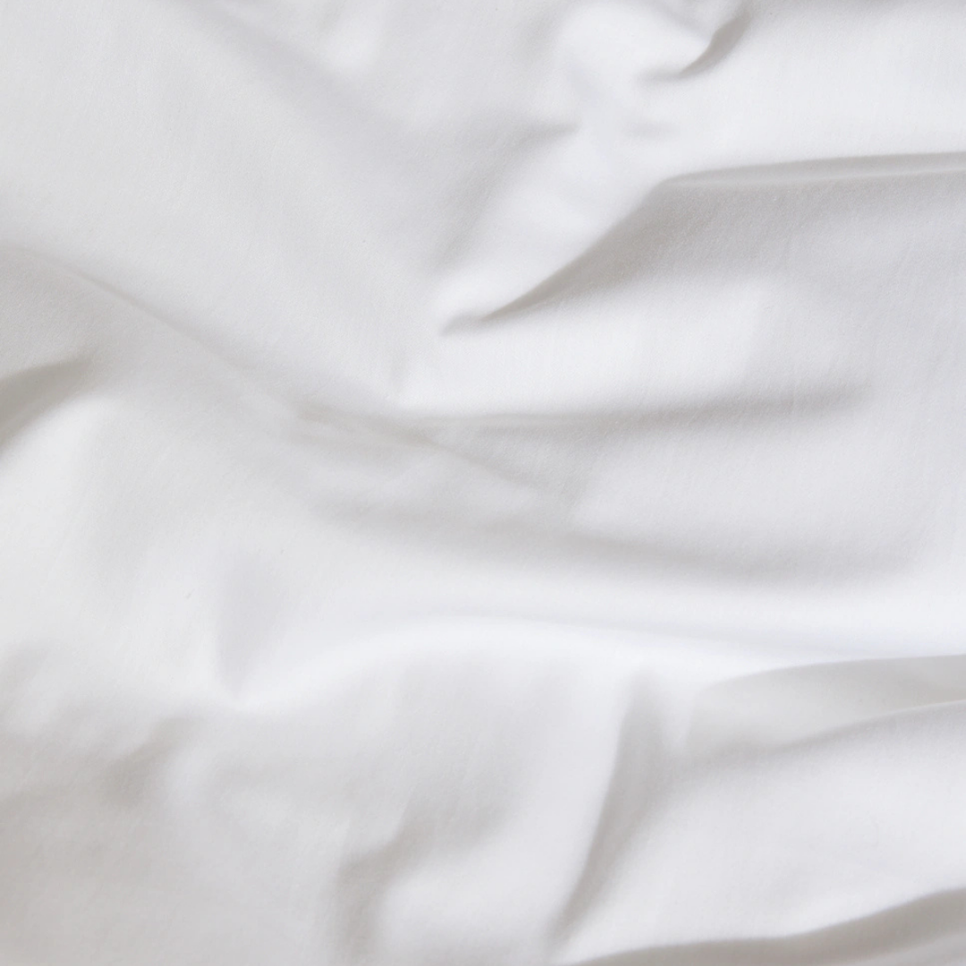 Clara Premium Pamuk Saten Çift Kişilik Nevresim Takımı 200x220 cm Beyaz