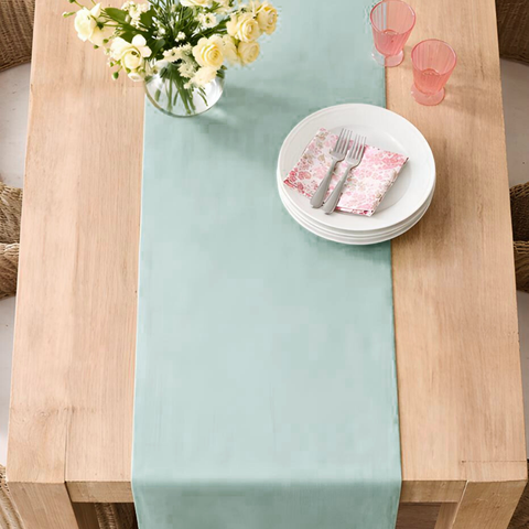 Genoa Dokuma Keten Leke Tutmaz Runner 50x150 cm Nil Yeşili