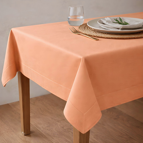 Genoa Dokuma Keten Leke Tutmaz Masa Örtüsü Mango