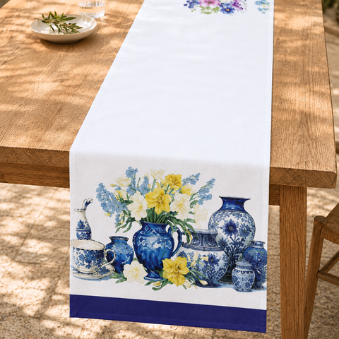 Sintra Leke Tutmaz Pamuk Runner 45x150 cm