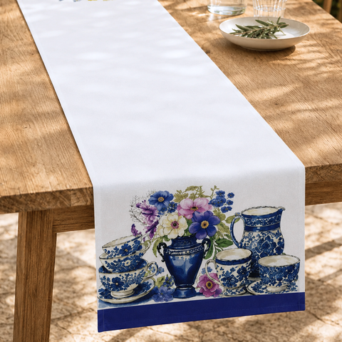 Sintra Leke Tutmaz Pamuk Runner 45x150 cm