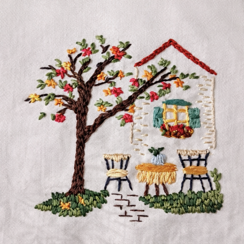 Petit Cafe Nakışlı Tasarım Mutfak Önlük Seti Krem