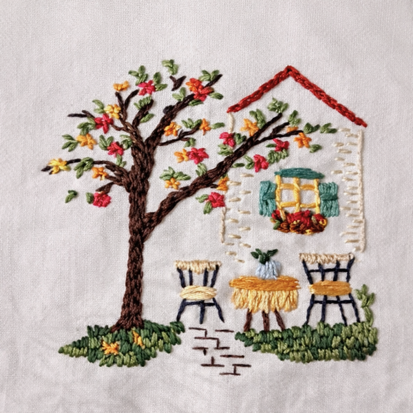 Petit Cafe Nakışlı Tasarım Mutfak Önlük Seti Krem