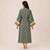 Samira Premium Pamuk Bohem Kimono Haki