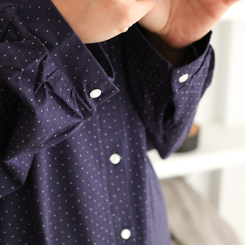 Navy Bambu Gecelik